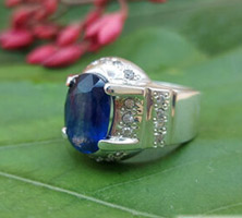 neelam Stone Ring